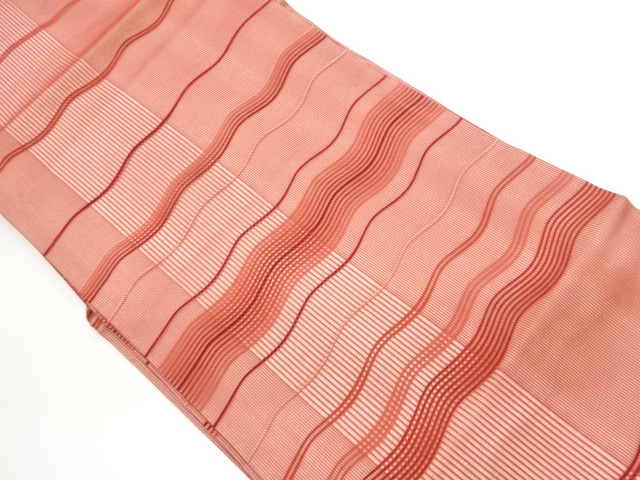 Gauze Yoroke stripe pattern woven Nagoya obi